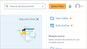 screenshot showing Select Plan button